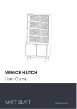 Matt Blatt VENICE HUTCH User Manual preview