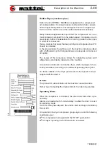 Preview for 27 page of Mattei AC 6000 Series Instruction, Use And Maintenance Manual