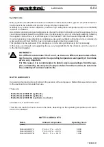 Preview for 59 page of Mattei AC 6000 Series Instruction, Use And Maintenance Manual