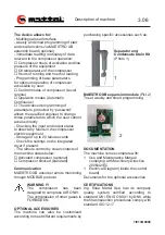 Предварительный просмотр 22 страницы Mattei BLADE 4 Instruction, Use And Maintenance Manual