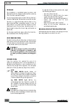 Preview for 48 page of Mattei BLADE - Plus 15 H Instruction, Use And Maintenance Manual