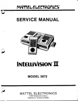 Mattel IntelliVision II 5872 Service Manual предпросмотр