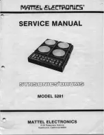 Mattel Synsonics 5281 Service Manual preview