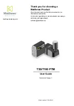 Preview for 1 page of Matthews VIAcode T100 User Manual