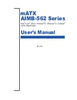 mATX AIMB-562 Series User Manual предпросмотр