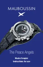 Предварительный просмотр 1 страницы Mauboussin The Peace Angels Instructions For Use Manual