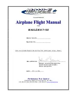 MAULE MX-7-180 Star Rocket Airplane Flight Manual preview