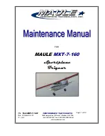 MAULE Sportplane Trigear MXT-7-160 Maintenance Manual preview