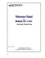 MAULE Starcraft Turbo-Prop MT-7-420 Maintenance Manual preview