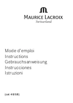 Maurice Lacroix 4120.B Instructions Manual preview