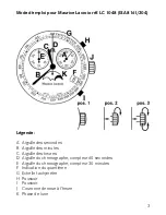 Предварительный просмотр 3 страницы Maurice Lacroix ISA 8161/204 Instructions Manual