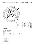 Предварительный просмотр 13 страницы Maurice Lacroix ISA 8161/204 Instructions Manual