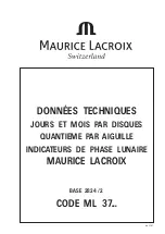 Maurice Lacroix ML 37 Series Manual preview