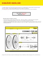 Preview for 3 page of Mavic COSMIC CXR 60 Technical Manual