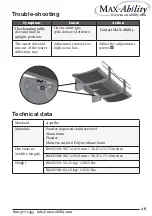 Предварительный просмотр 15 страницы Max-Ability Pressalit 3000 User Manual