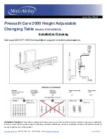 Max-Ability Pressalit Care  3000 Installation Drawing предпросмотр