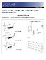 Preview for 1 page of Max-Ability Pressalit Care LS-­BA Koala R8661 Installation Drawing Manual