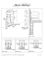 Preview for 2 page of Max-Ability Pressalit Care LS-­BA Koala R8661 Installation Drawing Manual