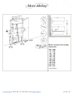 Preview for 2 page of Max-Ability Pressalit Care LS-BT Installation Drawing