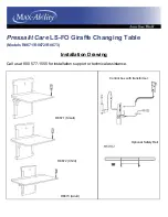 Max-Ability Pressalit Care LS-FO Giraffe Changing Table R8671 Installation Drawing Manual preview