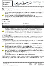 Preview for 3 page of Max-Ability PRESSALIT R8594 Installation Drawing Manual