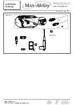 Preview for 5 page of Max-Ability PRESSALIT R8594 Installation Drawing Manual