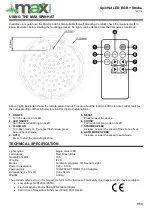 Предварительный просмотр 2 страницы MAX LIGHT SpinHat Manual