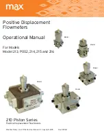 Max Machinery 213 Operational Manual preview