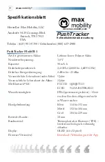 Preview for 50 page of max mobility PushTracker 1 User Manual