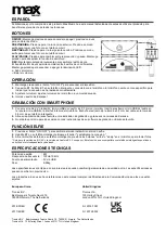 Предварительный просмотр 4 страницы Max Music KM15 Series Manual