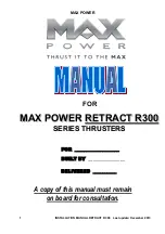 MAX power RETRACT R300 Series Manual предпросмотр