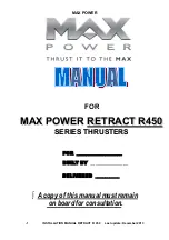 Предварительный просмотр 1 страницы MAX power RETRACT R450 Series Manual