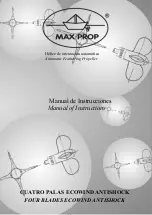 MAX PROP ECOWIND ANTISHOCK Manual Of Instructions preview