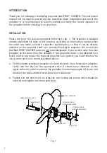 Preview for 2 page of MAX PROP WHISPER 5 BLADES Installation Instructions Manual