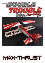 Preview for 1 page of Max-Thrust Double Trouble Balsa Pro-Built Series Manual