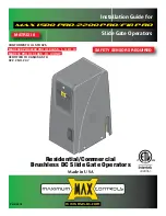 Max 1500 PRO Installation Manual preview