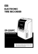 Max ER-2200PC Instruction Manual preview