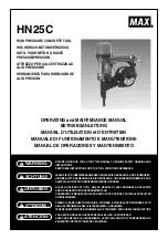 Max HN25C Operating And Maintenance Manual preview