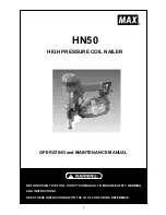 Max HN50 Operating And Maintenance Manual preview
