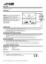 Предварительный просмотр 1 страницы Max KM01G Quick Start Manual