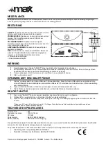 Предварительный просмотр 2 страницы Max KM01G Quick Start Manual