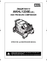 Предварительный просмотр 1 страницы Max powerlite AKHL1230E Operating And Maintenance Manual