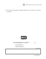 Предварительный просмотр 22 страницы Max RB215 Operating And Maintenance Manual