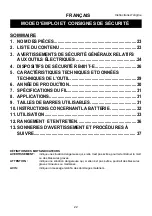 Предварительный просмотр 22 страницы Max ReBar Tier Twintier RB401T-E Instruction Manual And Safety Instructions