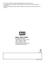 Предварительный просмотр 64 страницы Max ReBar Tier Twintier RB401T-E Instruction Manual And Safety Instructions