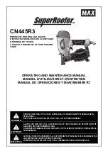 Предварительный просмотр 1 страницы Max SuperRoofer CN445R3 Operating And Maintenance Manual