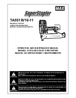 Preview for 1 page of Max TA551B/16-11 Operating And Maintenance Manual