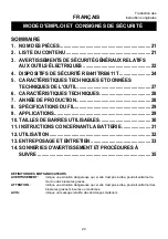 Предварительный просмотр 20 страницы Max Twintier RB441T Instruction Manual And Safety Instructions