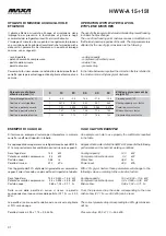 Preview for 31 page of MAXA HWW-A 101 Technical Manual