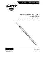 Maxcess Tidland 950 Series Installation, Operation And Maintenance Manual предпросмотр